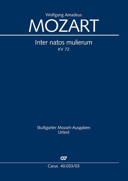 Inter natos mulierum (Klavierauszug)