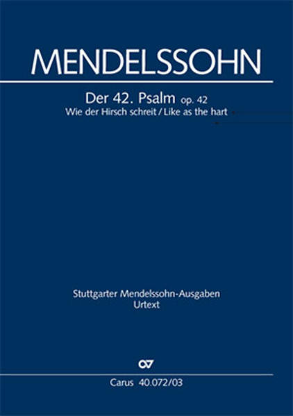 Wie der Hirsch schreit (Klavierauszug)