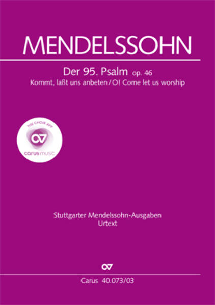 Der 95. Psalm (Klavierauszug)