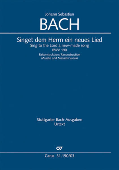 Singet dem Herrn ein neues Lied (Klavierauszug)