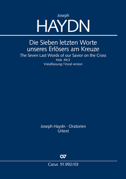 Die Sieben letzten Worte unseres Erlösers am Kreuze (Vokalfassung) (Klavierauszug)