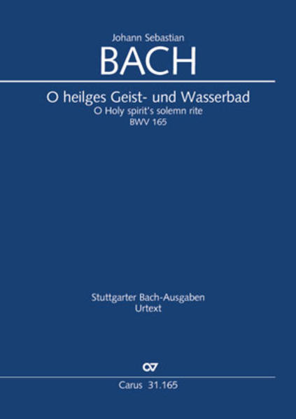 O heilges Geist- und Wasserbad (Klavierauszug)