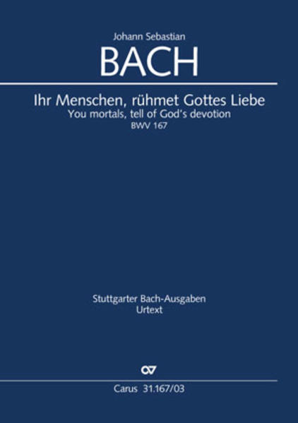Ihr Menschen, rühmet Gottes Liebe (Klavierauszug)