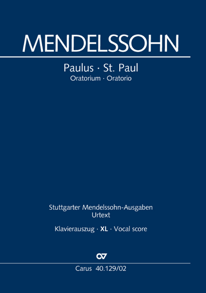 Paulus (Klavierauszug XL, deutsch/englisch)