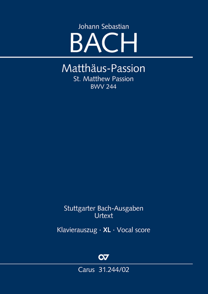 Matthäus-Passion (Klavierauszug XL)
