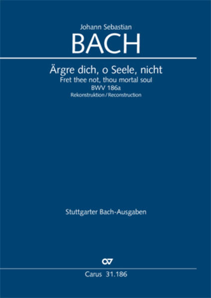 Ärgre dich, o Seele, nicht (Klavierauszug)