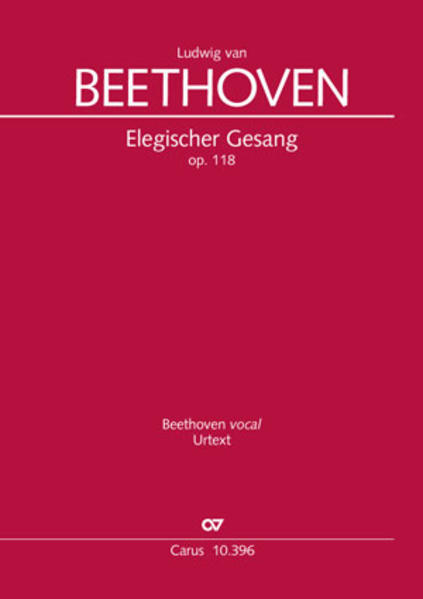 Elegischer Gesang (Partitur)
