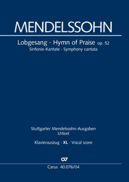 Lobgesang (Klavierauszug XL)