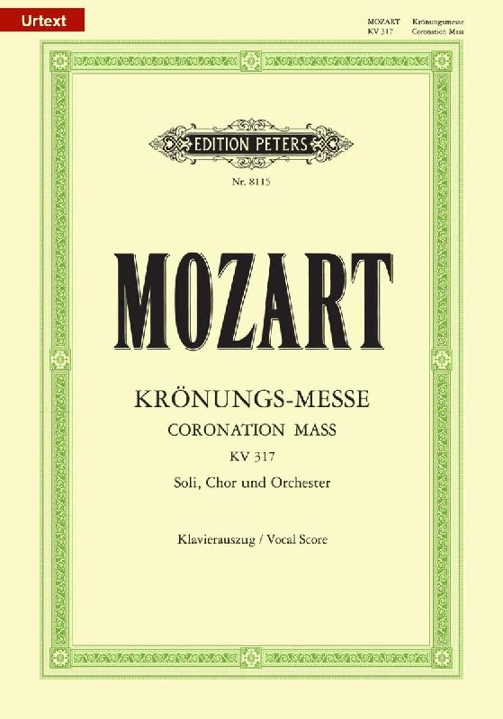 Missa C-Dur KV 317 "Krönungs-Messe" / URTEXT