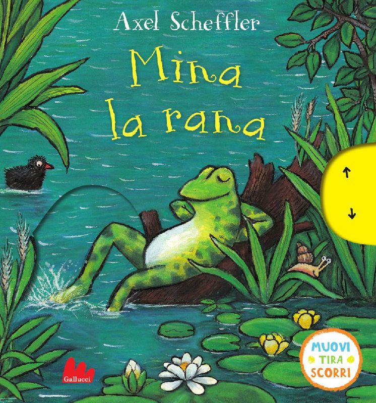 Mina la rana. Muovi tira scorri