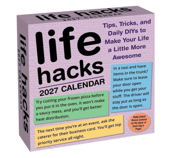 Life Hacks 2027 Day-To-Day Calendar