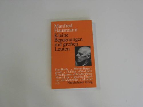 Kleine Begegnungen mit großen Leuten : e. Dank.