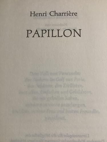 Charriere Papillon, Bücherbund 1970, 636 Seiten