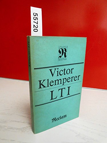 Reclams Universal-Bibliothek, Band 278: Victor Klemperer: LTI - Notizbuch eines Philologen