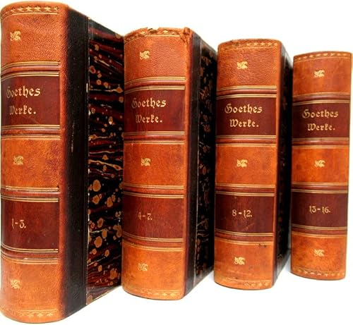 Goethes Werke. Auswahl in sechzehn Bänden. Bde. 13-16: Wilhelm Meisters Wanderjahre (3. Buch). Unterhaltungen deutscher Ausgewanderter. Aus meinem Leben. Dichtung und Wahrheit.