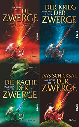 Markus Heitz, Zwerge, Band 1,2,3,4 plus 1 exklusives Postkartenset