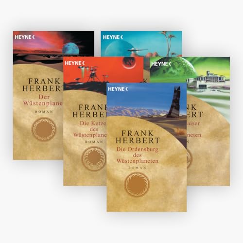 Wüstenplanet Band 1-6 ; Dune Zyklus plus 1 exklusives Postkartenset