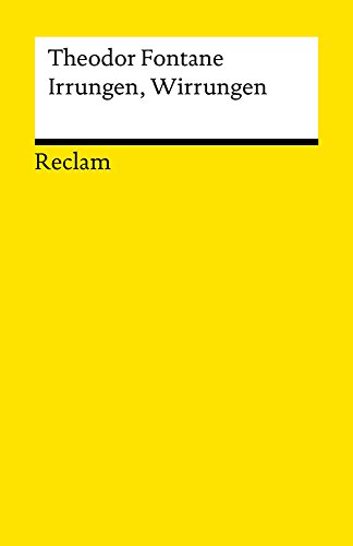 Irrungen, Wirrungen: Roman (Reclams Universal-Bibliothek)