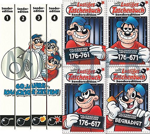 LTB Lustiges Taschenbuch Sonderedition - 60 Jahre knackicke Zeiten! - Die Panzerknacker - Band Nr. 1 +2 +3 + 4 mit 176-761, 176-671, 176-617 + Begnadigt