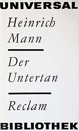 Heinrich Mann Der Untertan Reclam