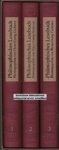 Philosophisches Lesebuch. 3. Bände in Kassette.