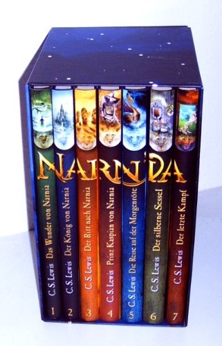 Die Chroniken von Narnia - 7 Bände, komplett im Schmuckschuber Das Wunder von Narnia + Der König von Narnia + Der Ritt nach Narnia + Prinz Kaspian von Narnia + Die Reise auf der Morgenröte + Der silberne Sessel + Der letzte KampfDer Ritt nach Narnia
