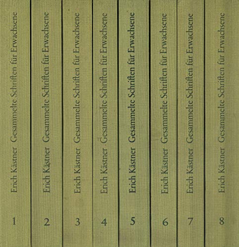 8 Bde. Erich Kästner gesammelte Schriften für Erwachsene.