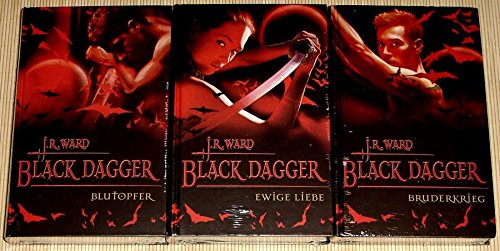 3x BLACK DAGGER - BAND 2: Blutopfer + BAND 3: Ewige Liebe + BAND 4: Bruderkrieg - Bertelsmann-Sammler-Edition
