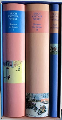 Werke - Romane für Kinder 1 + 2 - Nacherzählungen - 3 Bände im Originalkarton - Titel: Maskenspiele - Eintritt frei! - Kinder die Hälfte! Parole Emil