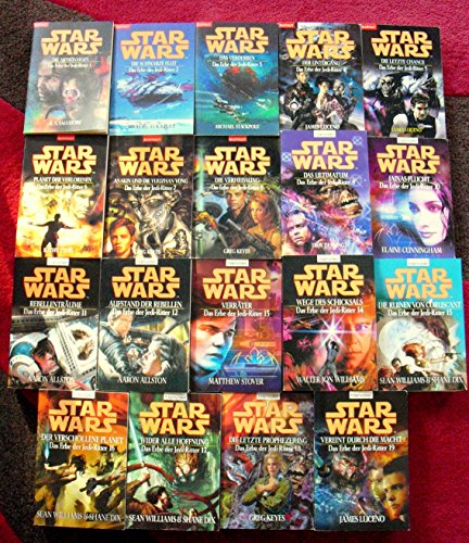 Star Wars: Das Erbe der Jedi Ritter Band 1 - 19 Komplett ! 1: Die Abtrünnigen 2: Die schwarze Flut 3: Das Verderben 4: Der Untergang etc.