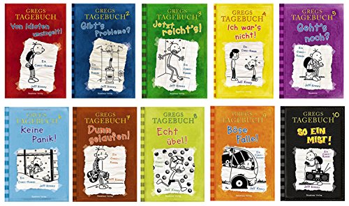 Gregs Tagebuch 10 So ein Mist + Bd. 1-9 Von Idioten umzingelt! Gibt's Probleme? Jetzt reicht's! Ich war's nicht! Geht's noch? Keine Panik! Dumm gelaufen! Echt übel! Böse Falle! gebundene Ausgaben