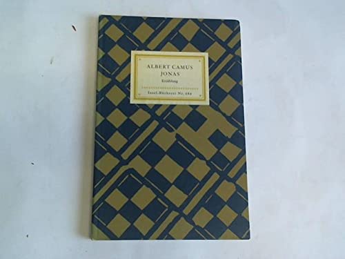 jonas oder der künstler bei der arbeit. erzählung. insel-bücherei nr. 686