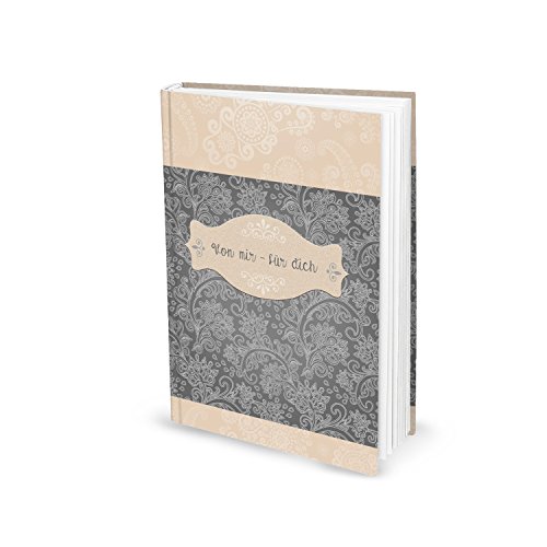 Logbuch-Verlag Geschenkbuch von mir für dich leeres Buch zum Selberschreiben Tagebuch Liebesgeschichte schreiben Geschenk Jahrestag A5
