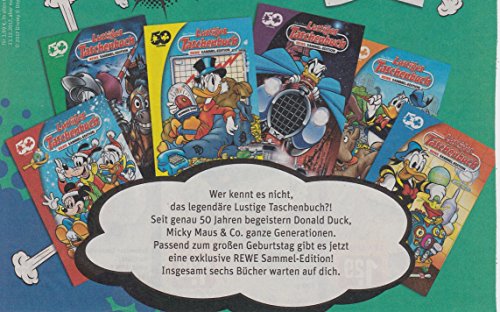 LTB Sonderedition REWE Sammel-Edition 50 Jahre Nr. 1 - 6 Set komplett mit Band 1 + 2 + 3 + 4 + 5 + 6 Lustiges Taschenbuch