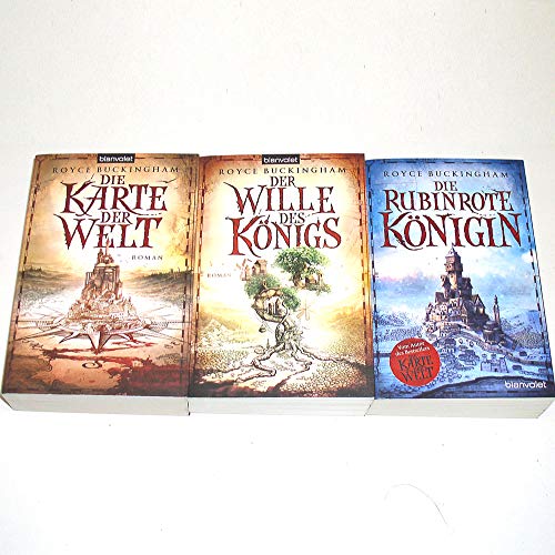 Mapper 1-3 komplett (Die Karte der Welt – Der Wille des Königs - Die rubinrote Königin) 1,2,3