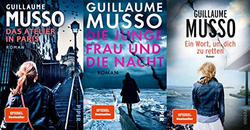 3 spannende Titel von Guillaume Musso im Set + 1 exklusives Postkartenset