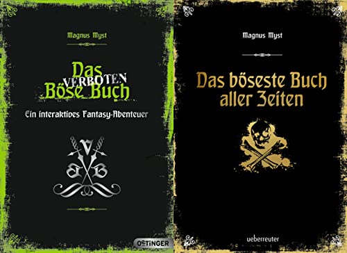 Die bösen Bücher in 2 Bänden + 1 exklusives Postkartenset