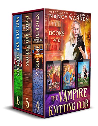 Vampire Knitting Club Boxed Set Books 4-6: Paranormal Cozy Mystery