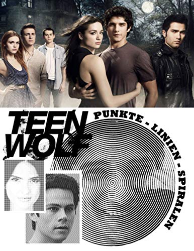 Teen Wolf Punkte Linien Spiralen: Neue Art von Malbuch für Erwachsene mit Anti Stress Wirkung