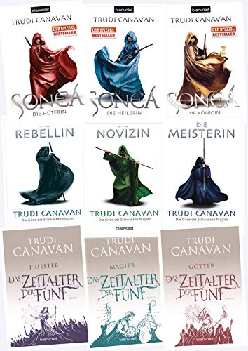 Trudi Canavan, Die Gilde der schwarzen Magier 1-3 / Sonea 1-3 / Das Zeitalter der Fünf 1-3 (Blanvalet Verlag)