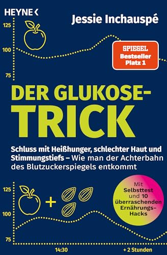 Der Glukose-Trick: Schluss mit Heißhunger, schlechter Haut und Stimmungstiefs – Wie man der Achterbahn des Blutzuckerspiegels entkommt - Mit Selbsttest und 10 überraschenden Ernährungs-Hacks
