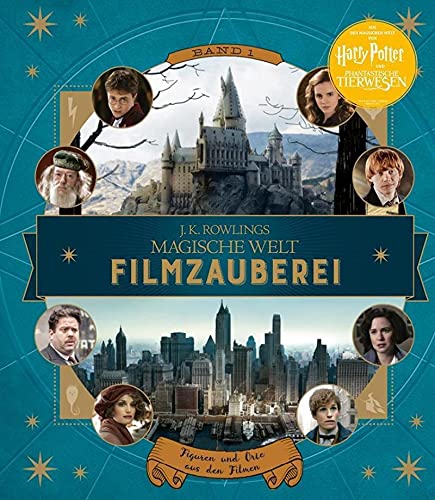 J. K. Rowlings magische Welt: Filmzauberei, Band 1: Figuren und Orte aus den Filmen (Gebundene Ausgabe) + 1. original Harry Potter Button