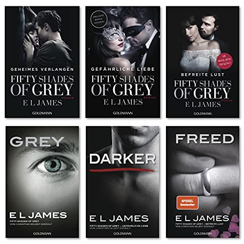 E L James-Set: Alle 6 Bände der "Fifty Shades of Grey"-Reihe