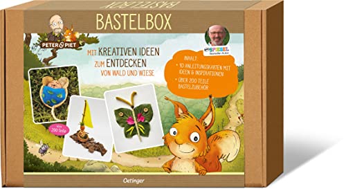 Peter & Piet. Bastelbox: Über 200 Teile Bastelzubehör. Mit kreativen Ideen zum Entdecken von Wald und Wiese