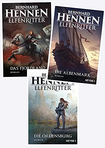 Bernhard Hennen Elfenritter Serie (Heyne Verlag) Die Ordensburg Die Albenmark Das Fjordland