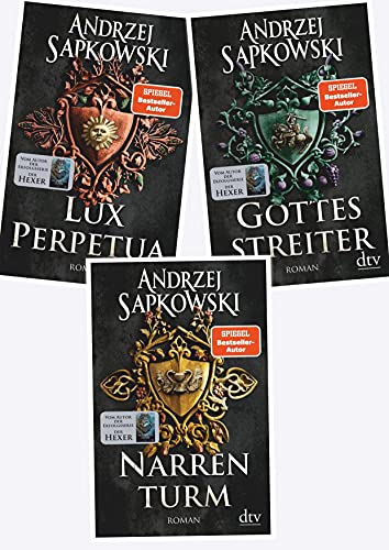 Narrenturm Gottesstreiter Lux Perpetua von Andrzej Sapkowski (dtv Verlag)