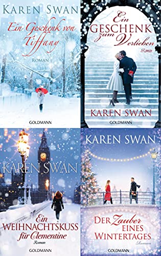 Karen Swan: 4 weihnachtliche Romane im Set + 1 exklusives Postkartenset