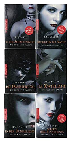 6x Lisa J. Smith Tagebuch eines Vampirs: Im Zwielicht . Bei Dämmerung. In der Dunkelheit. In der Schattenwelt. Rückkehr bei Nacht. Seelen der Finsternis.