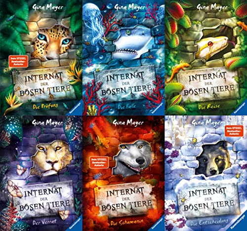Das Internat der bösen Tiere Band 1-6 plus 1 exklusives Postkartenset