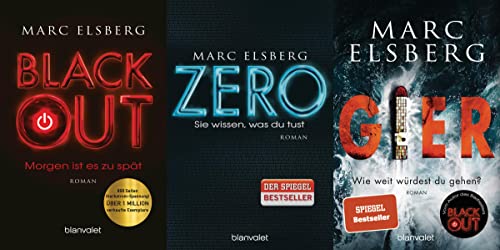 BLACKOUT / ZERO / GIER von Marc Elsberg + 1 exklusive Taschenlampe